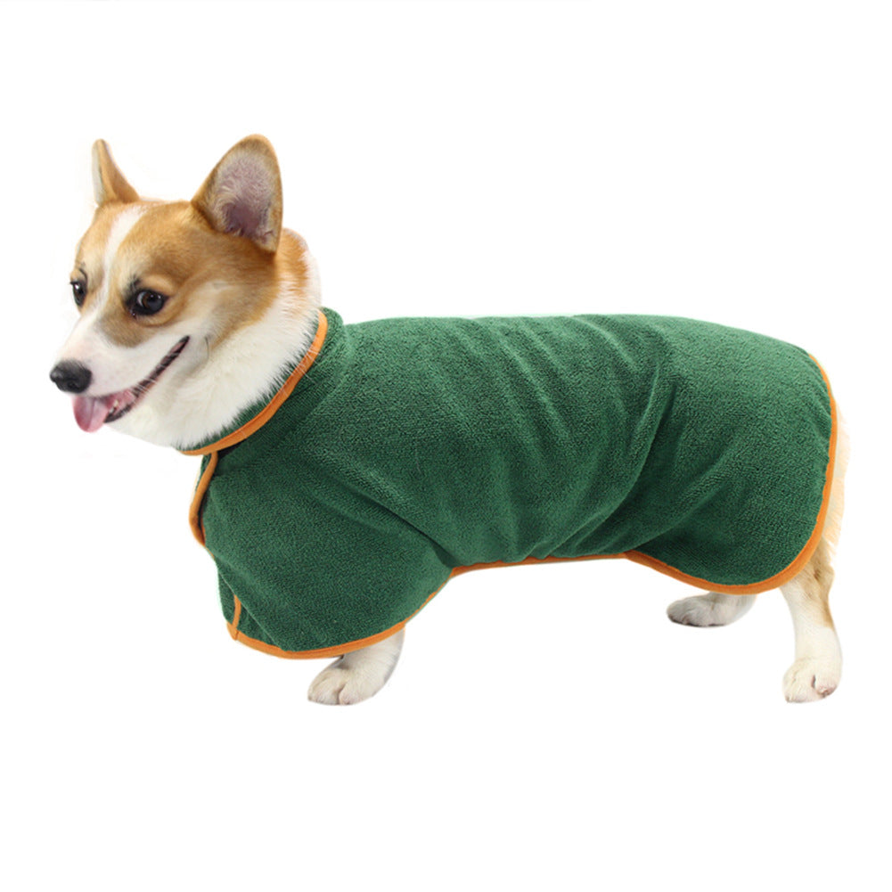 Pet Puppy Bathrobe & Dog Shirt – Soft Towel Robe for Dogs & Cats
