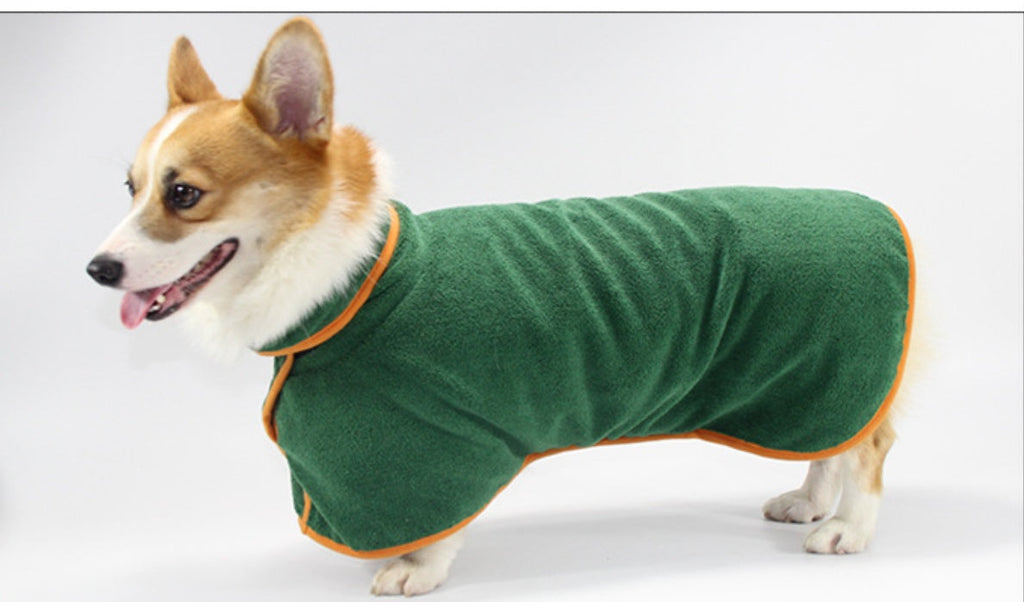 Pet Puppy Bathrobe & Dog Shirt – Soft Towel Robe for Dogs & Cats