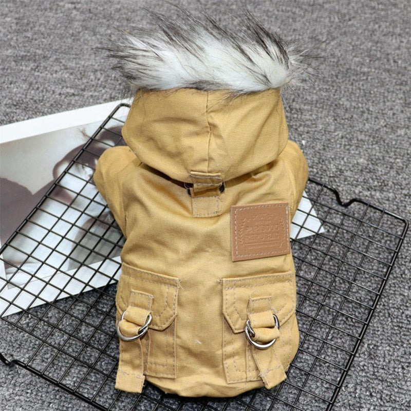 Double-Layer Fleece Pet Clothes – Warm Winter Outfit for Dogs & Cats