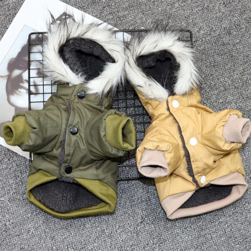 Double-Layer Fleece Pet Clothes – Warm Winter Outfit for Dogs & Cats