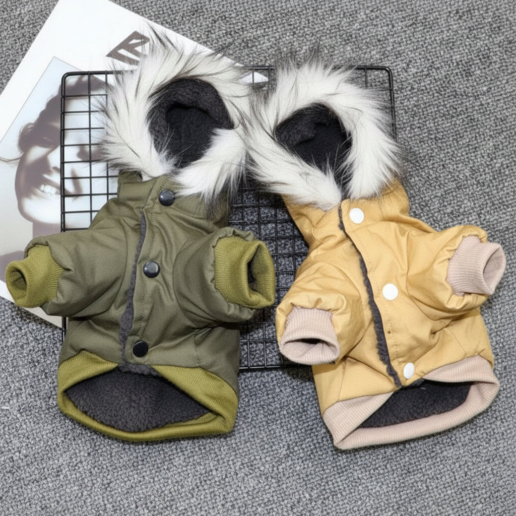 Double-Layer Fleece Pet Clothes – Cozy Winter Outfit for Dogs & Cats