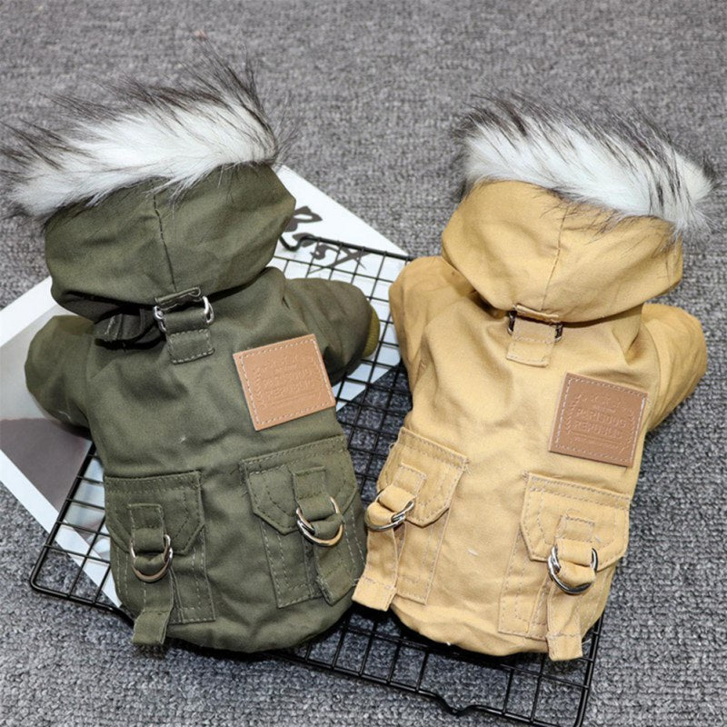 Double-Layer Fleece Pet Clothes – Warm Winter Outfit for Dogs & Cats