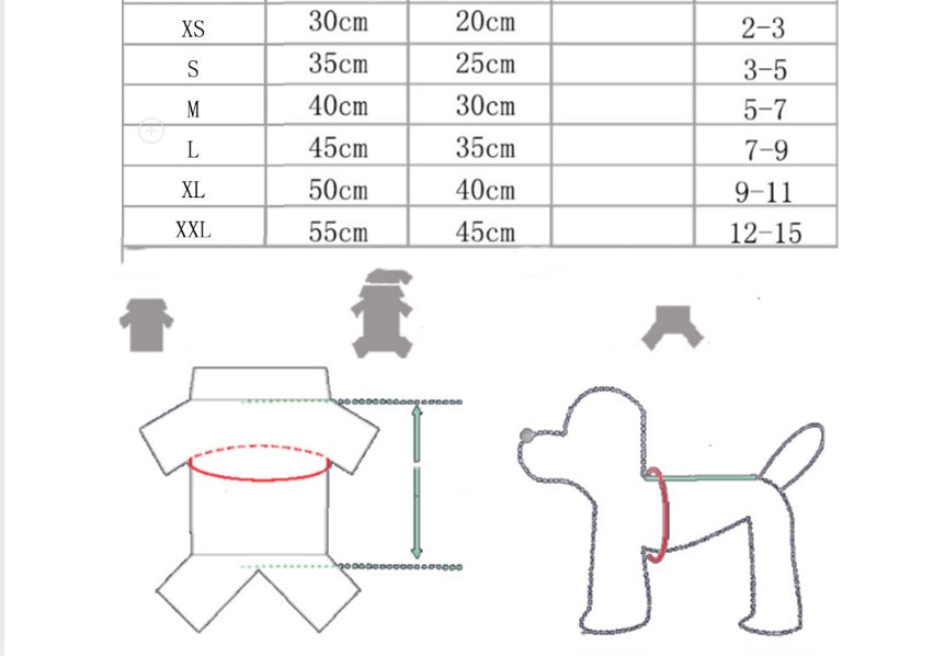 Full Body Pet Clothes for Dogs & Cats – All-Over Coverage Outfit