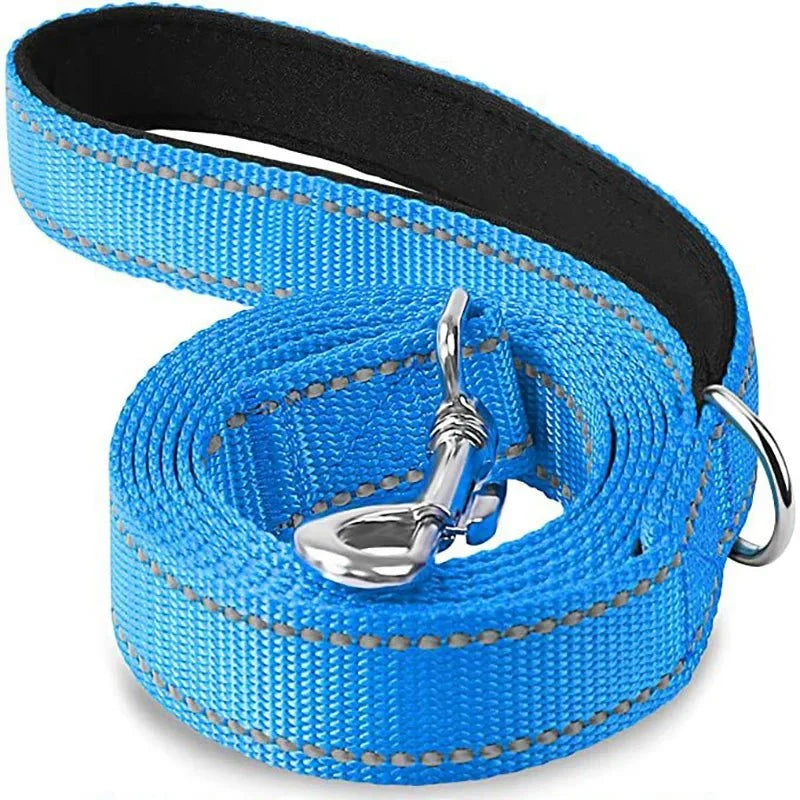 Reflective Pet Leash | Adjustable Polyester Lead Strap for Dogs and Cats